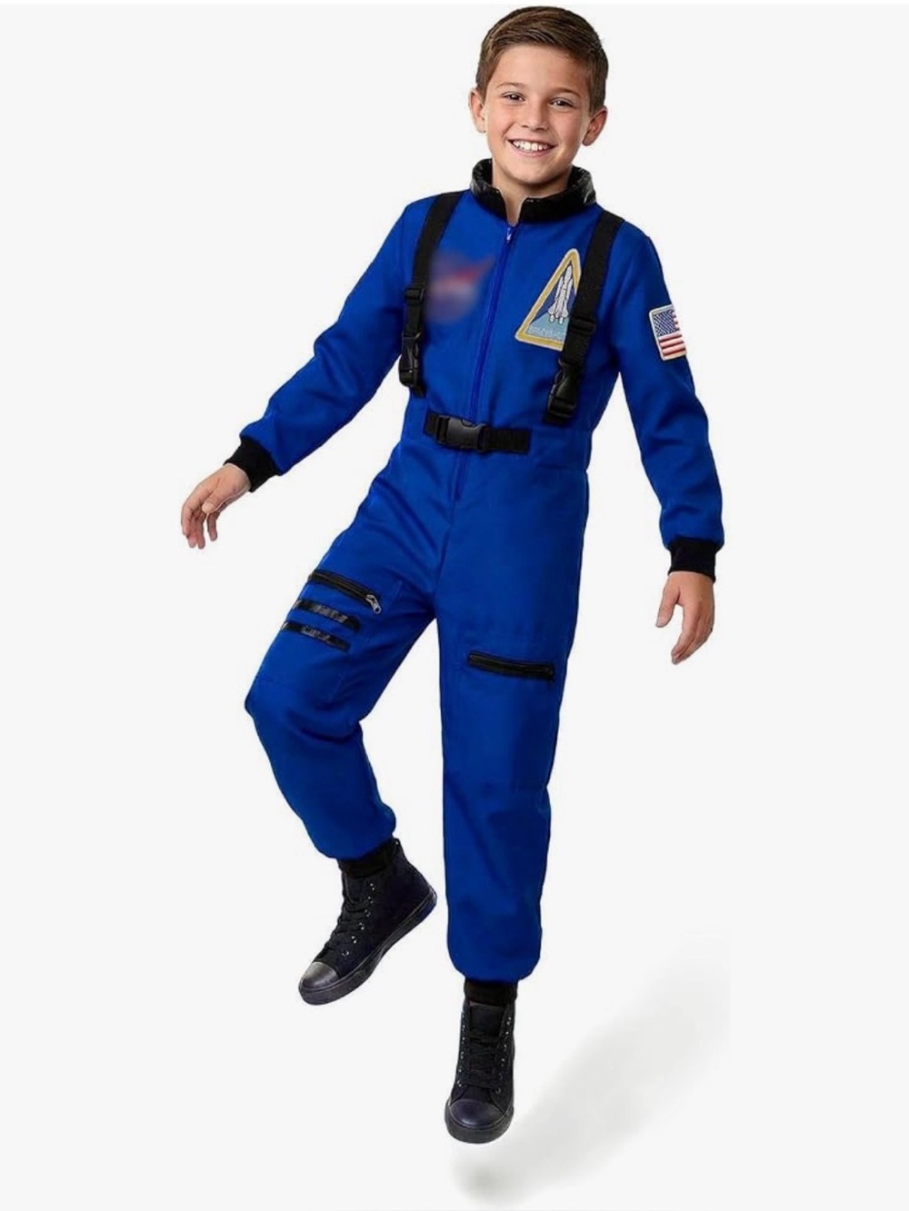 Astronaut Costume for Kids Space Pilot  Birthday Halloween Costume, 8-10 years